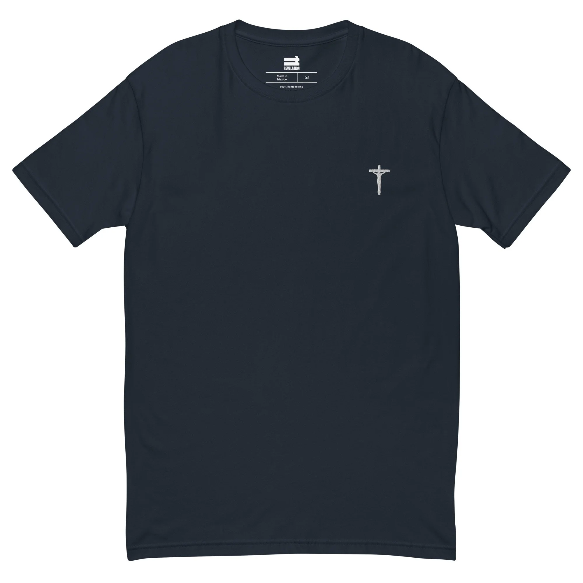 Cross 100% Cotton Short Sleeve T-shirt (Blue and Midnight Navy)