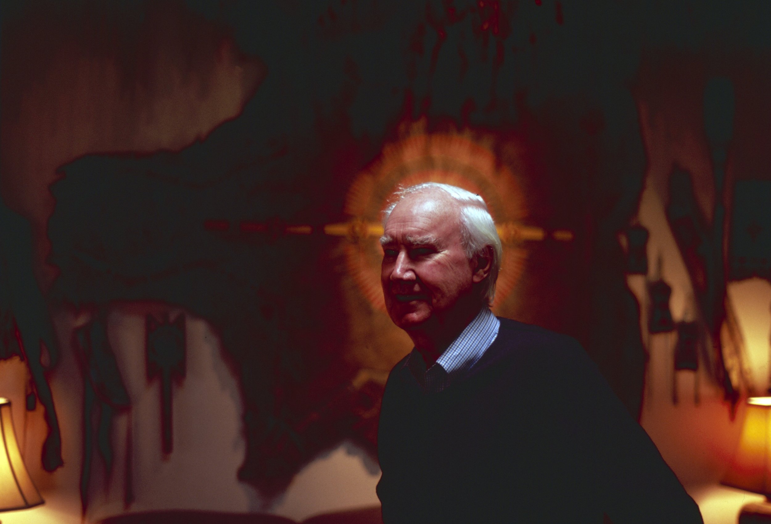 Forrest Fenn in his study. Photo by Tomas Leach from the making of The Lure 