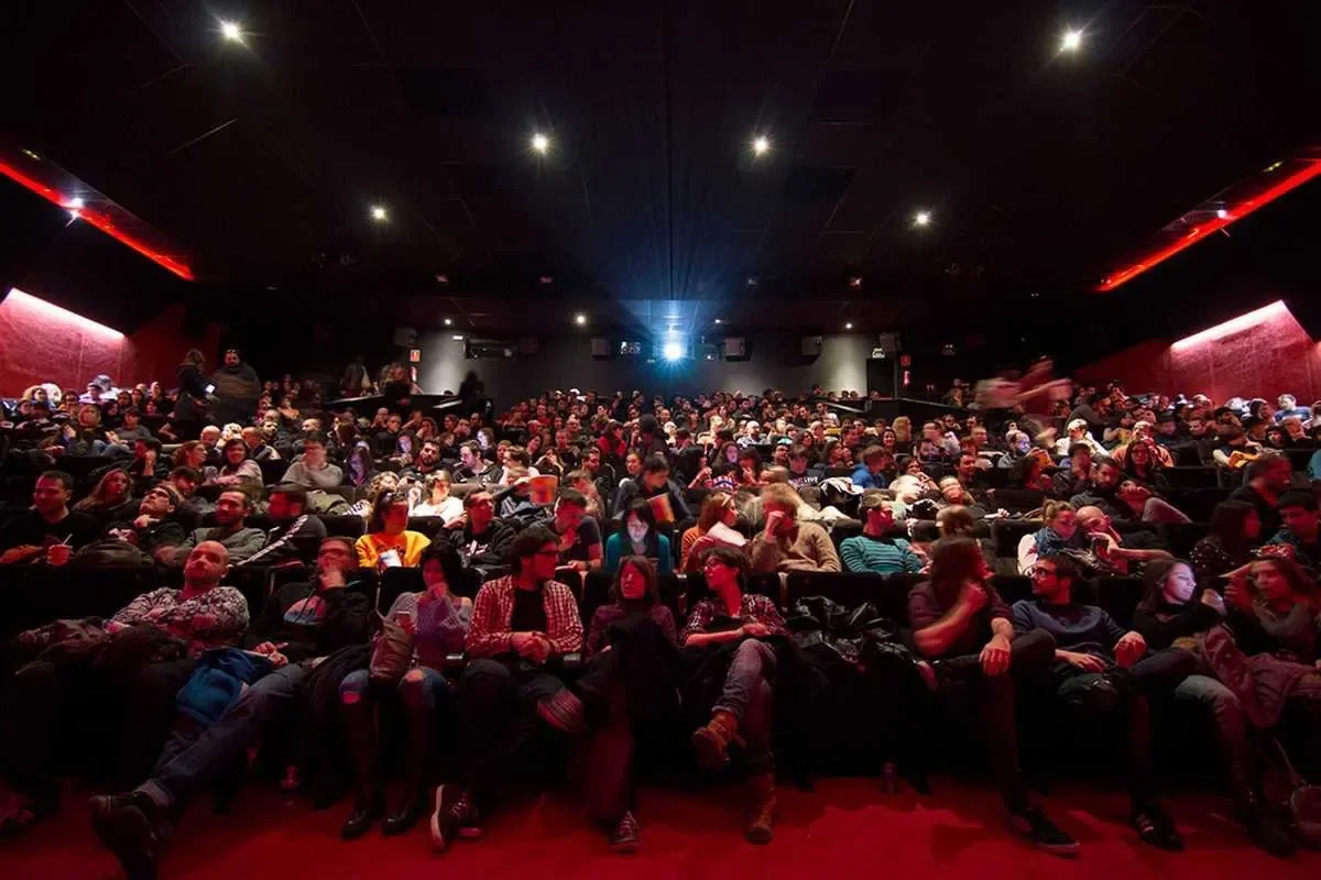 A packed cinema