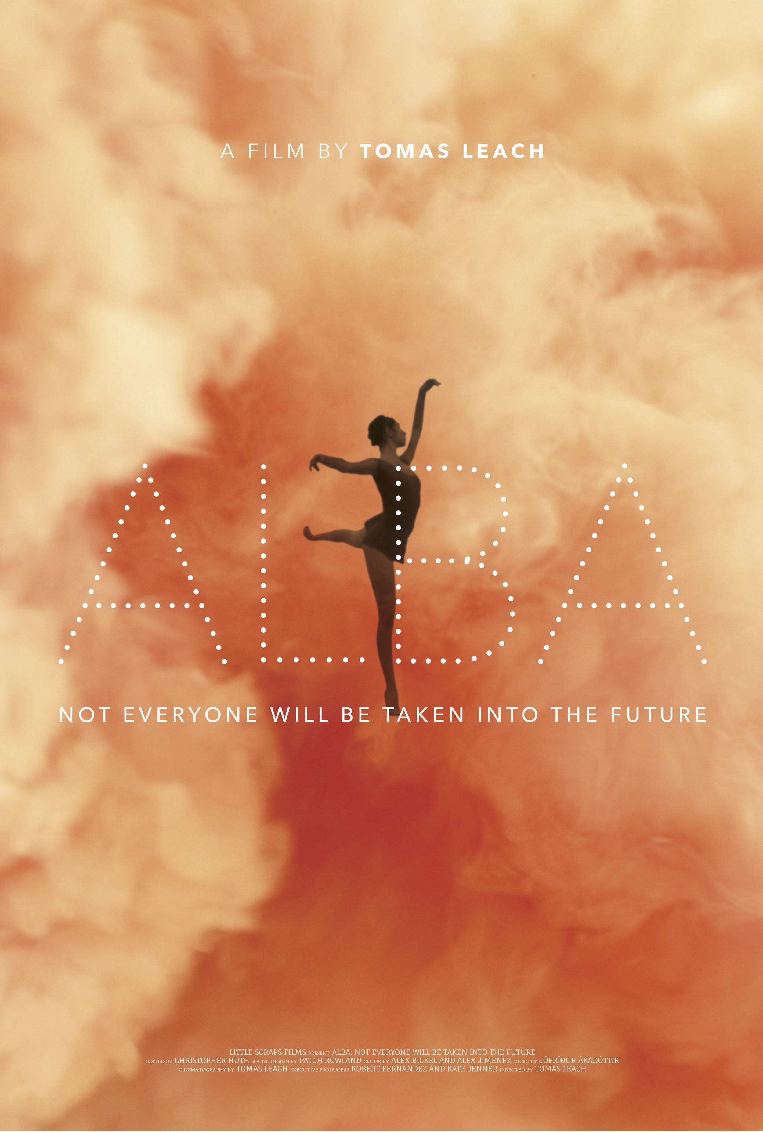 The poster for the award winning short ballet film 'Alba: Not Everyone Will Be Taken Into the Future'