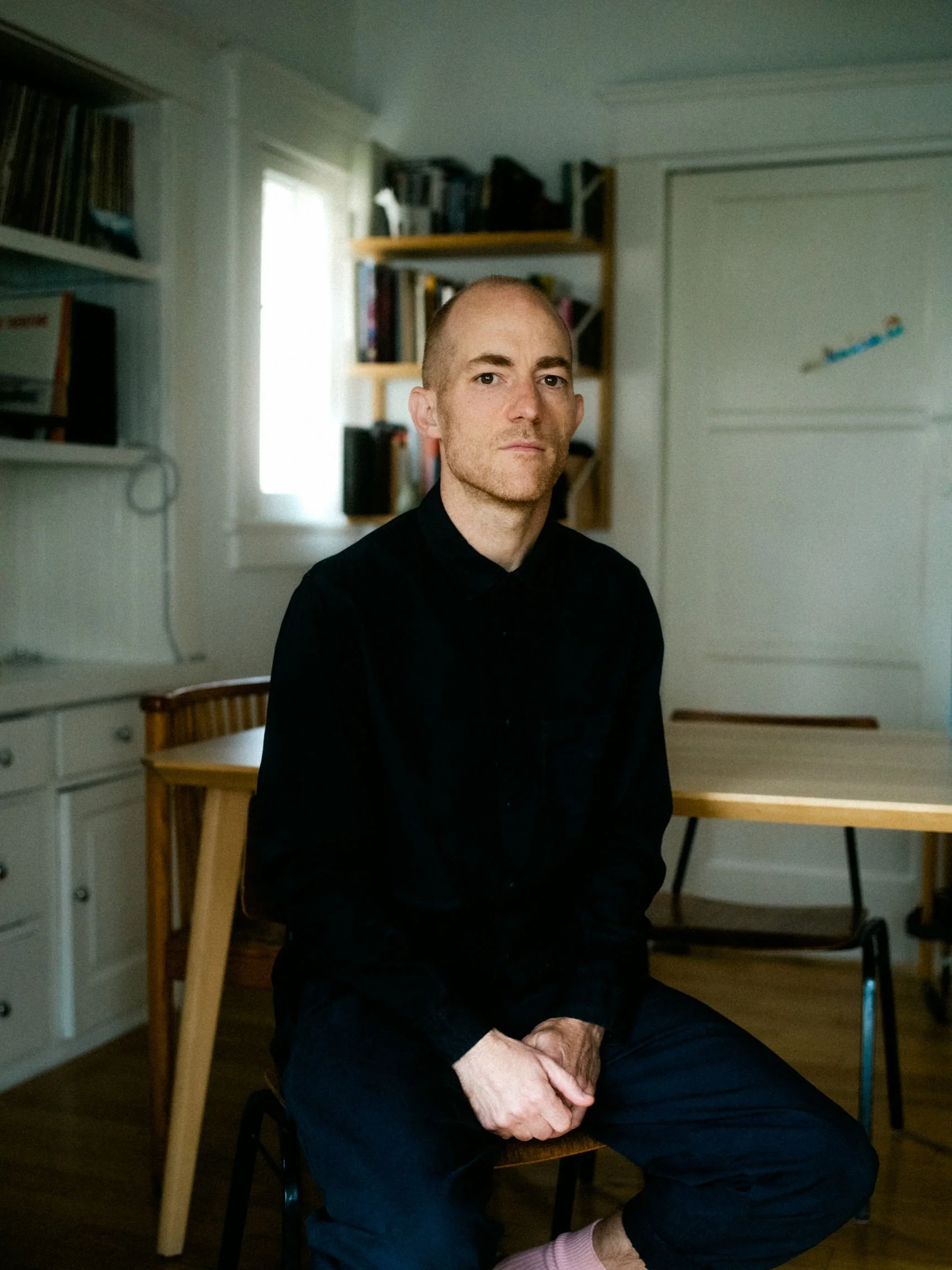 Portrait of writer and director Tomas Leach.