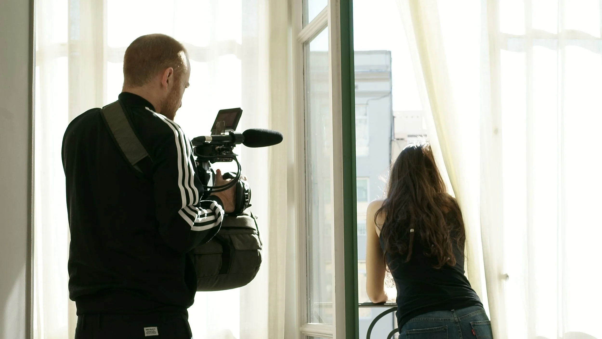 Behind the scenes filming Alba for the film Alba: Not Everyone Will Be Taken Into the Future