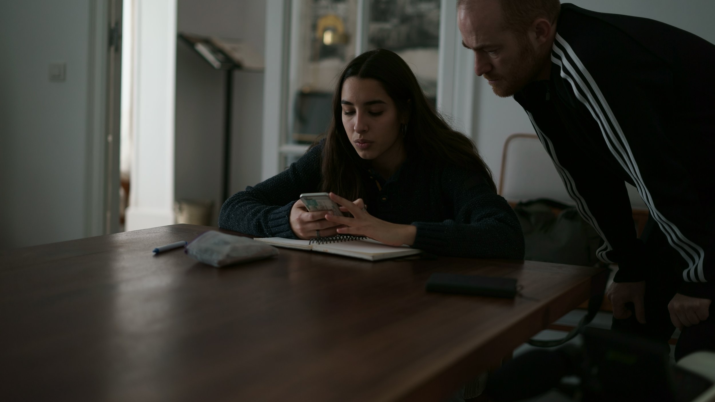 Tomas Leach and Alba during the making of Alba: Not Everyone Will be Taken Into the Future