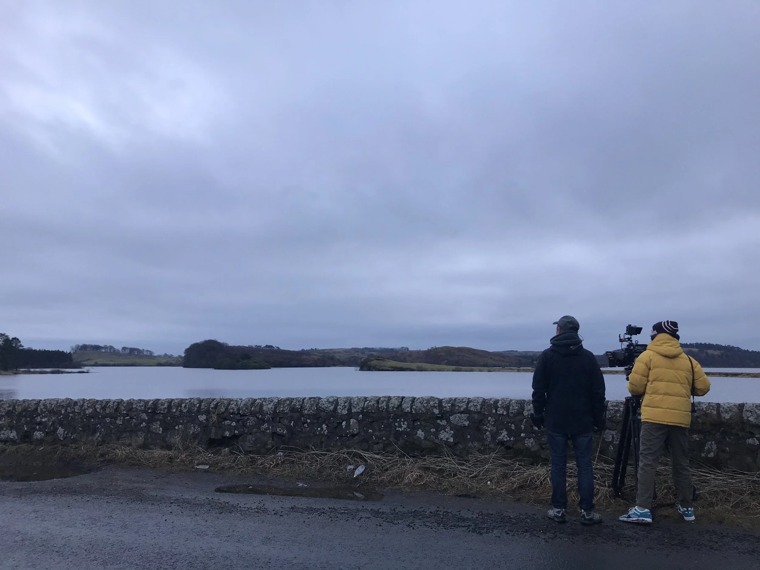 Behind the scenes of the film A Brilliant Curling Story on location in Scotland.