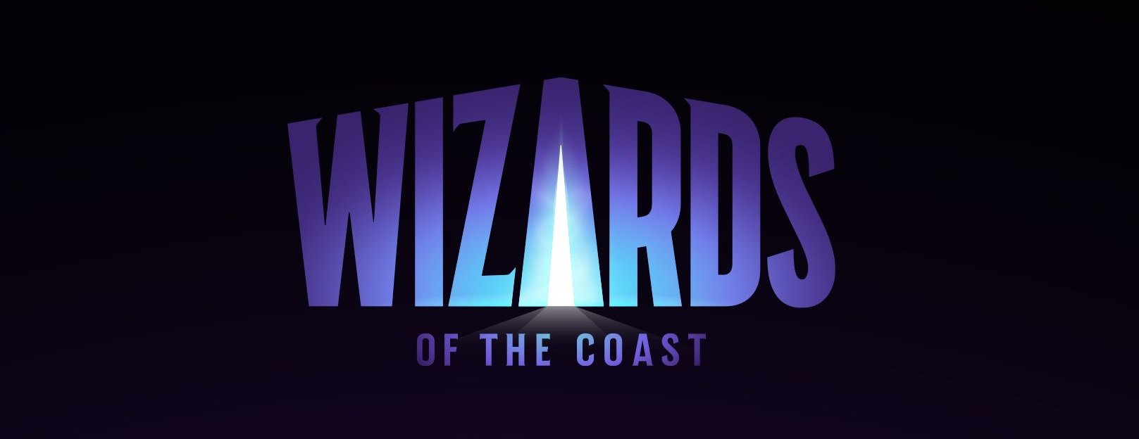 wizards of the coast blue gradient letters