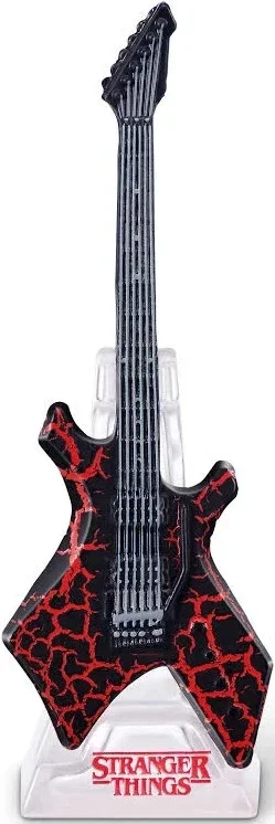 copy of Eddie Munson's electric guitar.. A collectible miniature from the Netflix series Stranger things