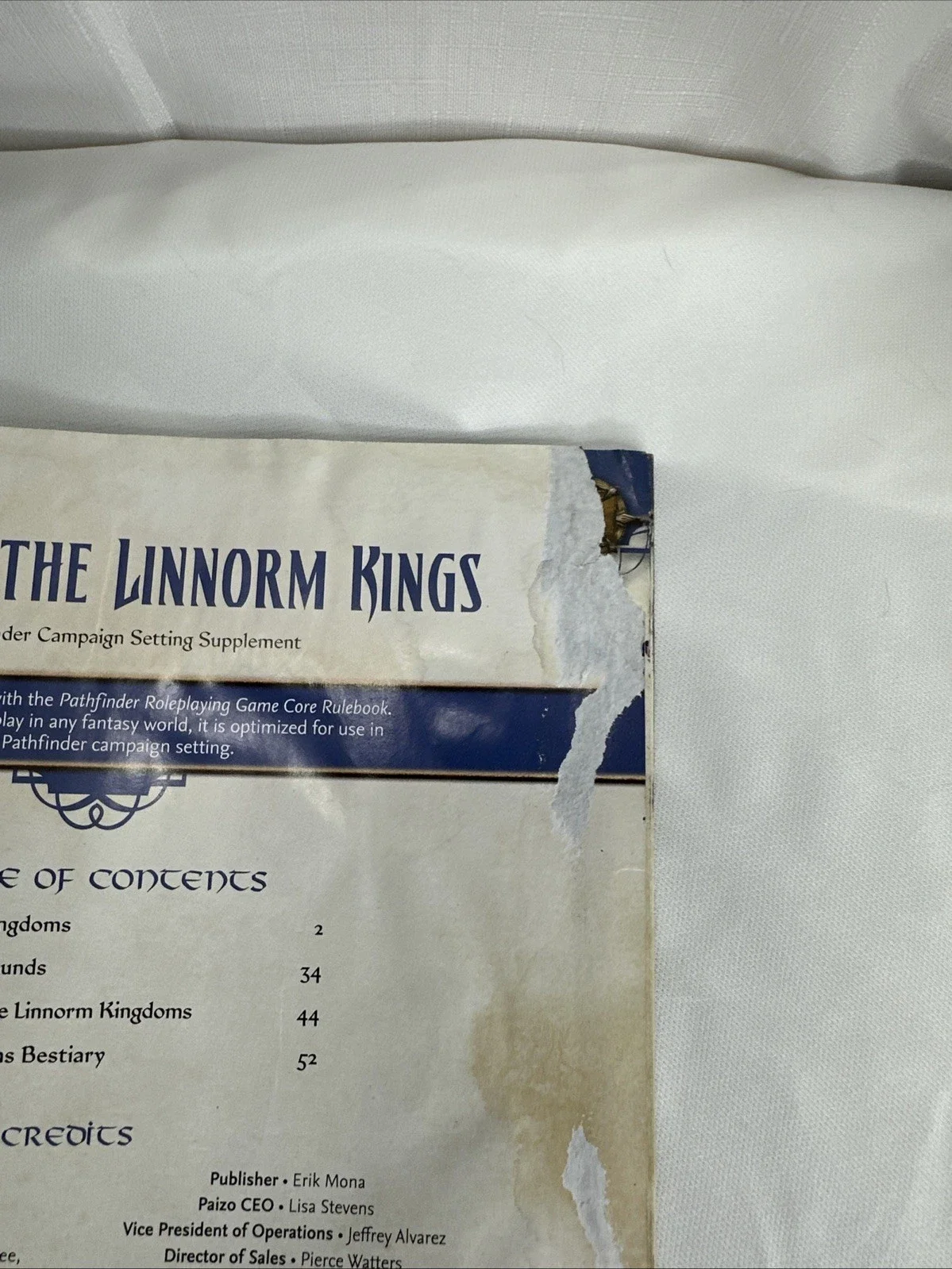 Pathfinder Campaign Setting - Lands of the Linnorm Kings