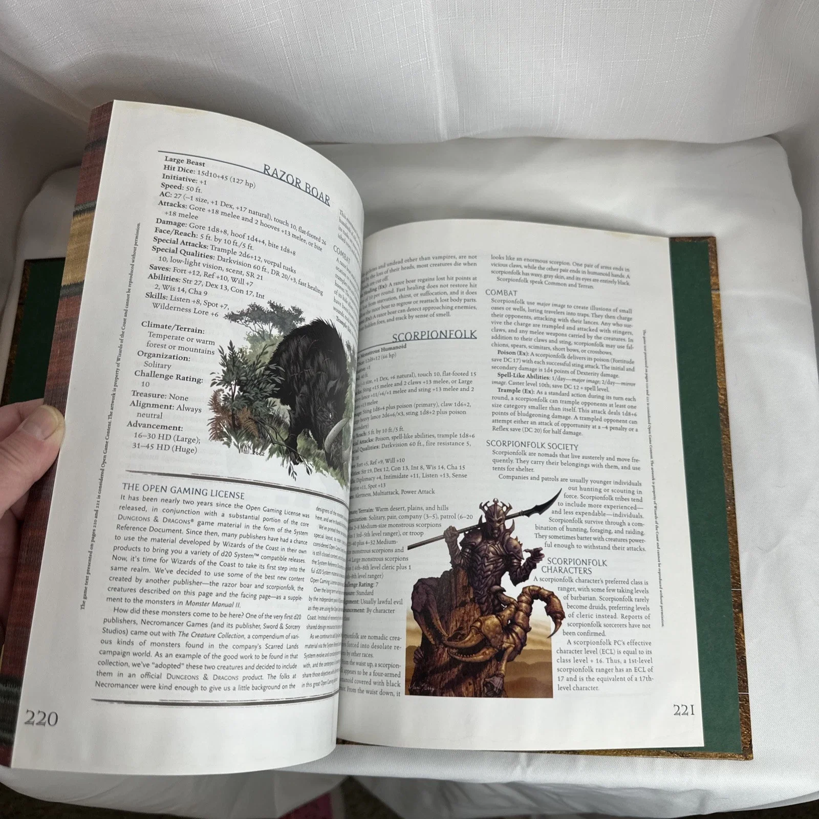 Monster Manual II Dungeons & Dragons 3.5 D&D 3rd Edition HC 1st Print VG