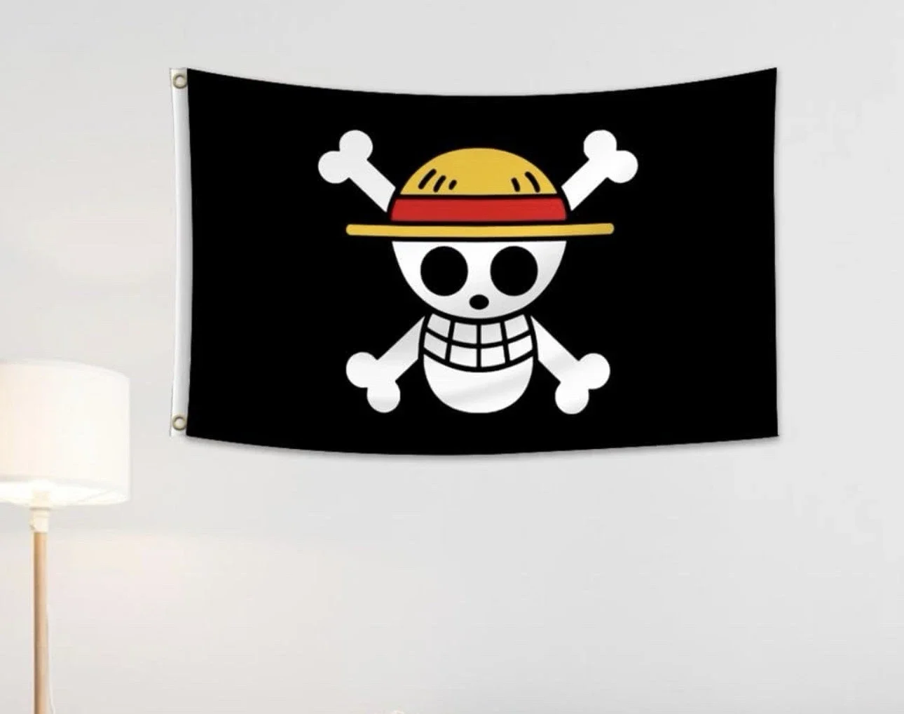 One Piece - Luffy Staw Hat Pirate Flag, Multi-Colored, 5FT x 3FT (Jolly Roger)