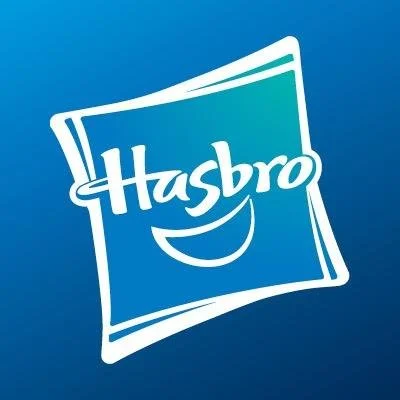 Hasbro logo on a blue background.