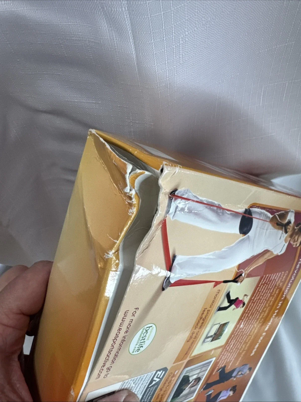 The product is a new open box copy of EA Sports Active for the Nintendo Wii console. Published by Electronic Arts, this game falls under the sub-genre of boxing and carries an E-Everyone rating.