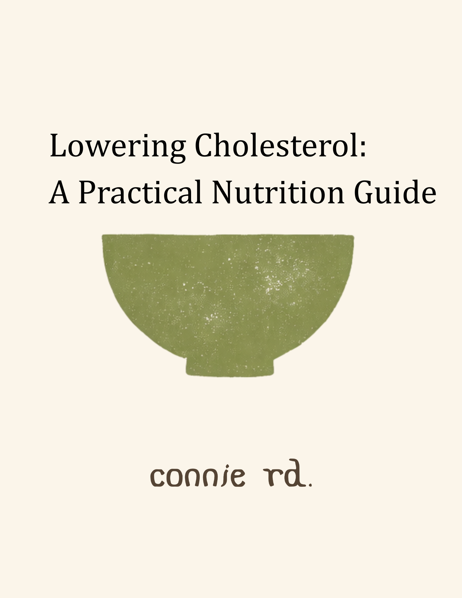 Lowering Cholesterol Title Page .png