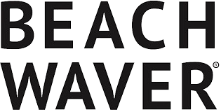 Black and white text reading "BEACH WAVER"