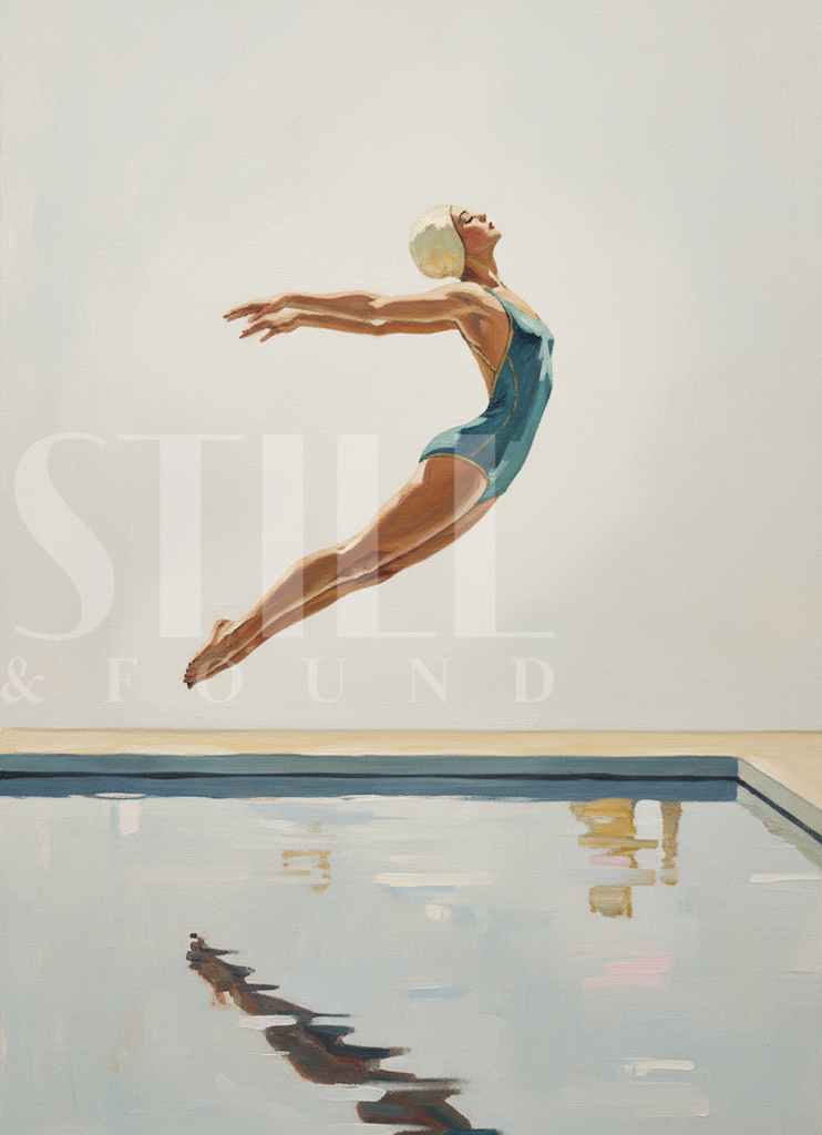 Swim Study - Digital Art Print (Download)