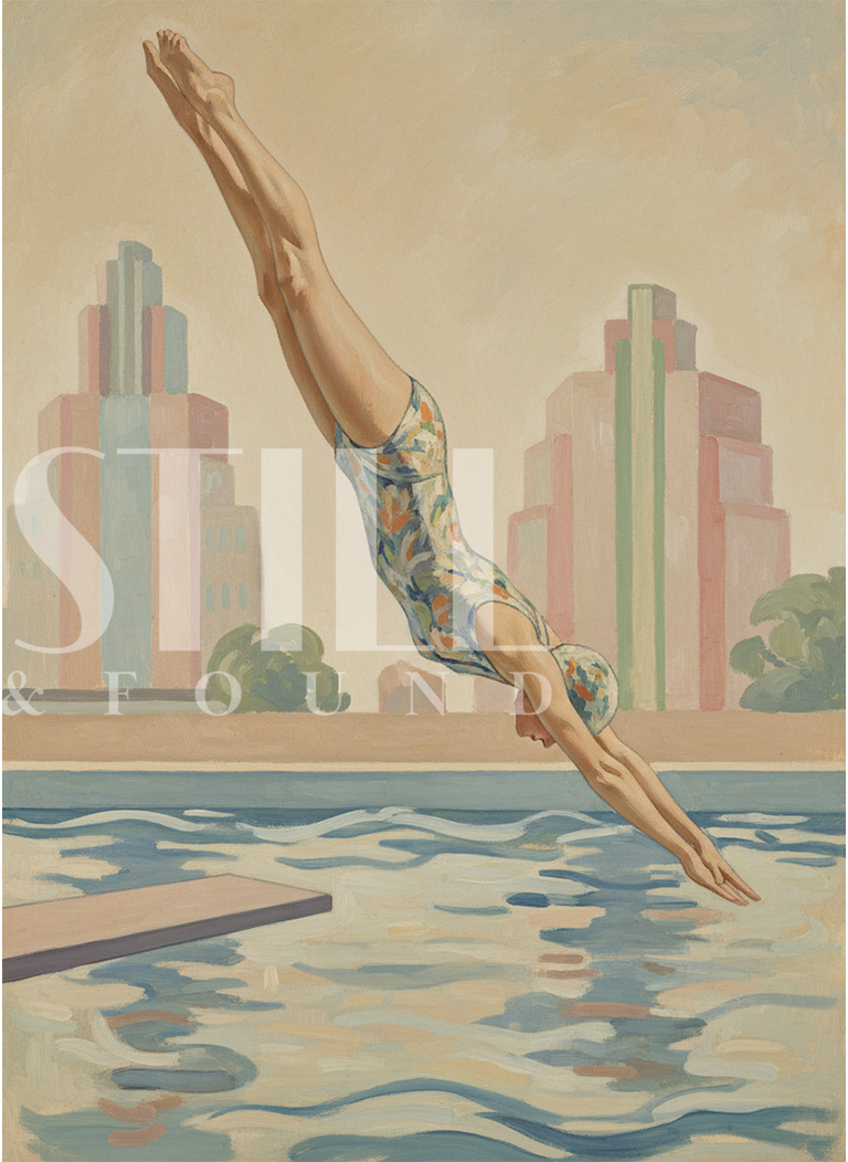 Poolside Form - Digital Art Print (Download)