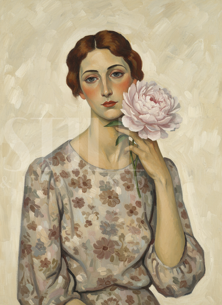 Woman in Bloom - Digital Art Print (Download)