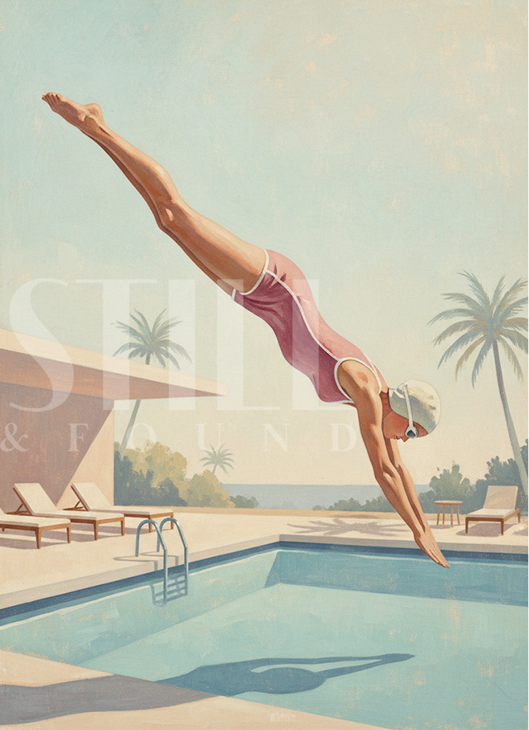Diving Study - Digital Art Print (Download)