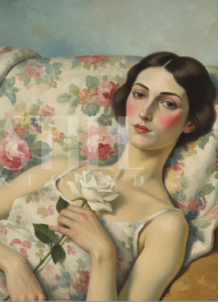 Pose with Rose - Digital Art Print (Download)