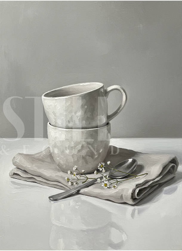 Still Life Coffee Cups - Digital Art Print (Download)