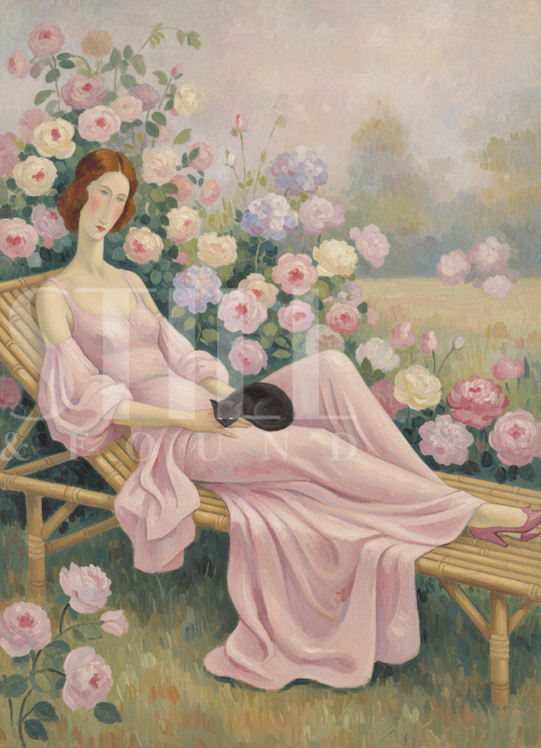 Among English Roses - Digital Art Print (Download)