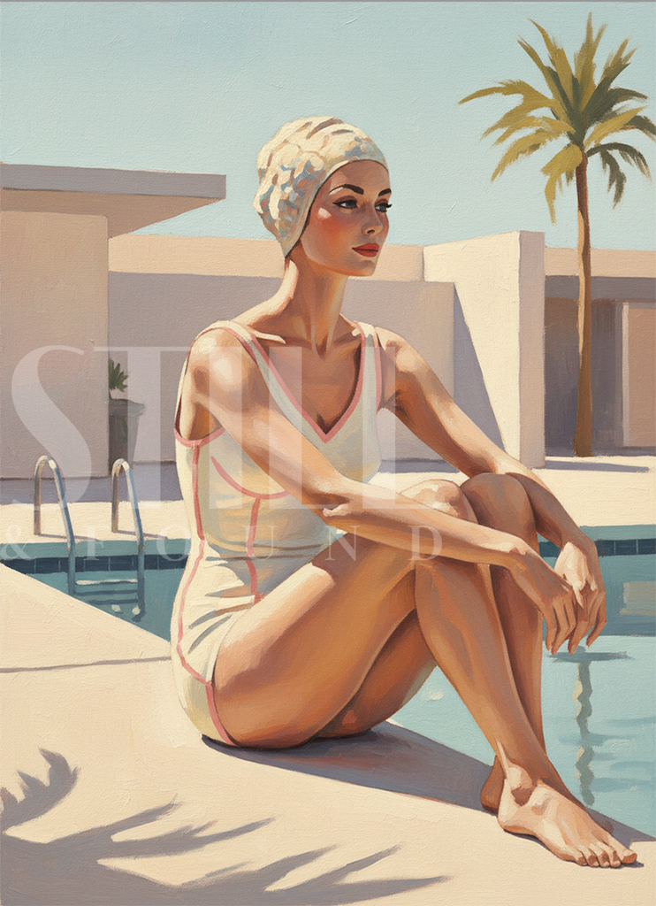 Poolside - Digital Art Print (Download)