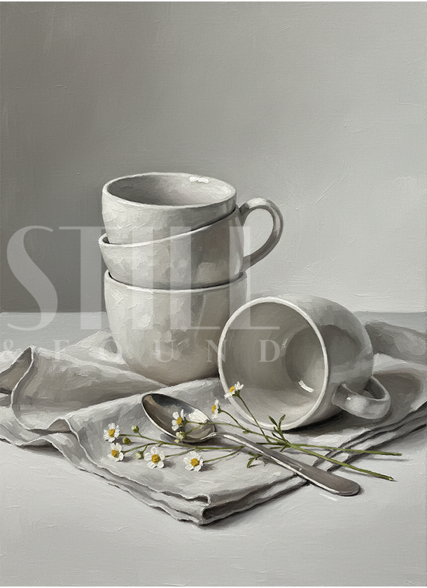 Mugs in Still Life - Digital Art Print (Download)
