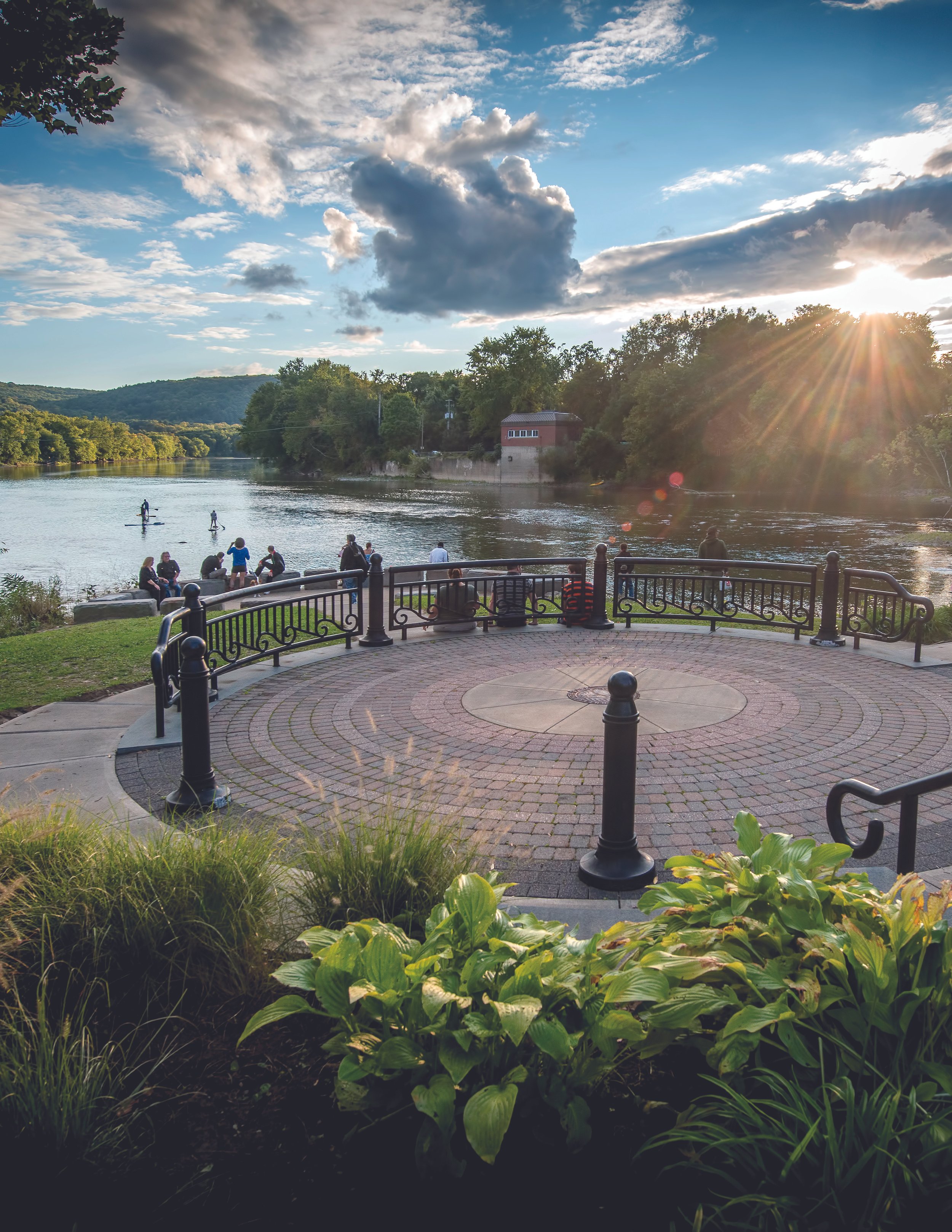Photo of Confluence Park with view of the river.