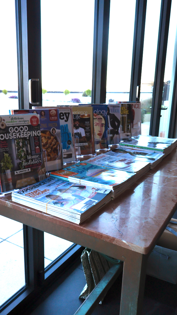 Scrapbooking materials were provided, allowing ladies to place new years resolutions on canvas