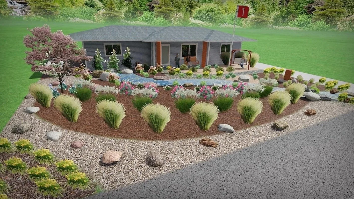 3D landscape design illustration by Luck Lagoons
