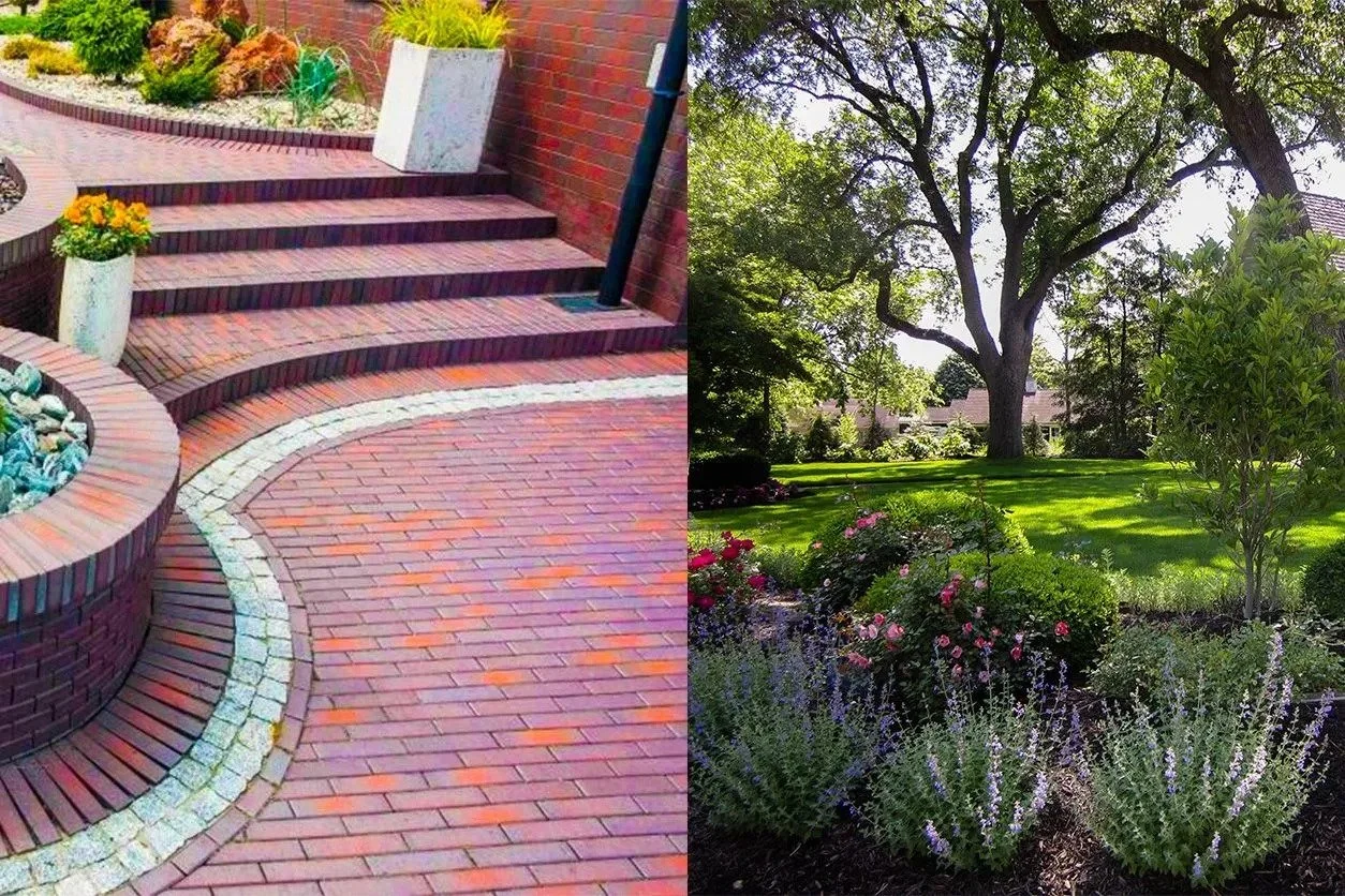 Hardscape and landscaping by Luck Lagoons Landscaping