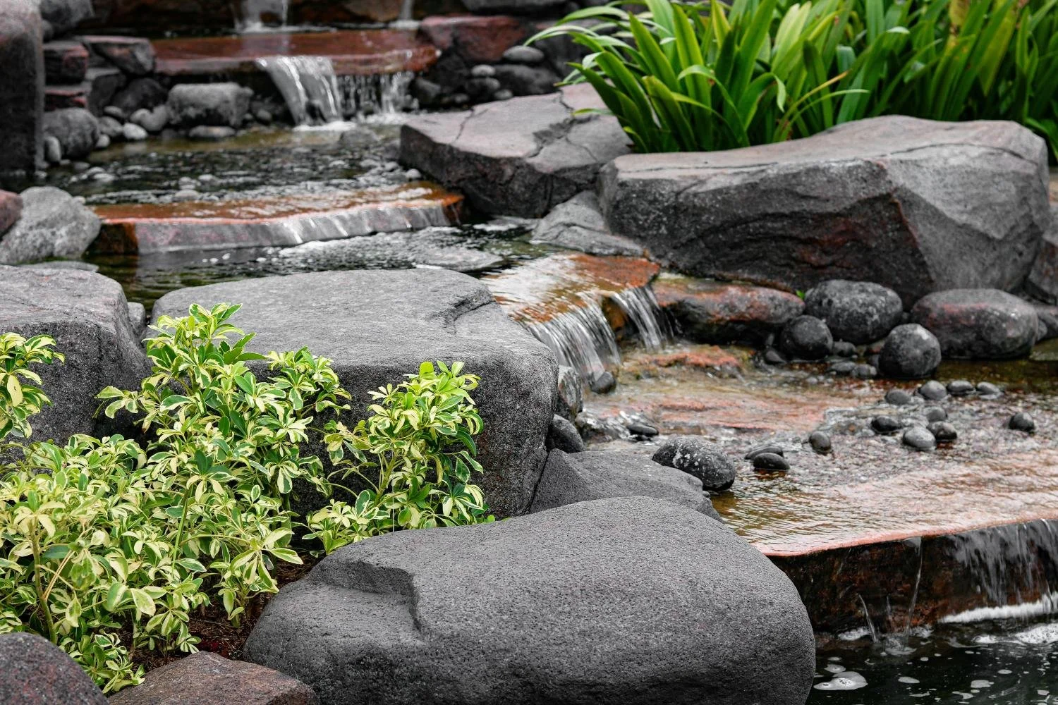Natural stream water feature by Luck Lagoons