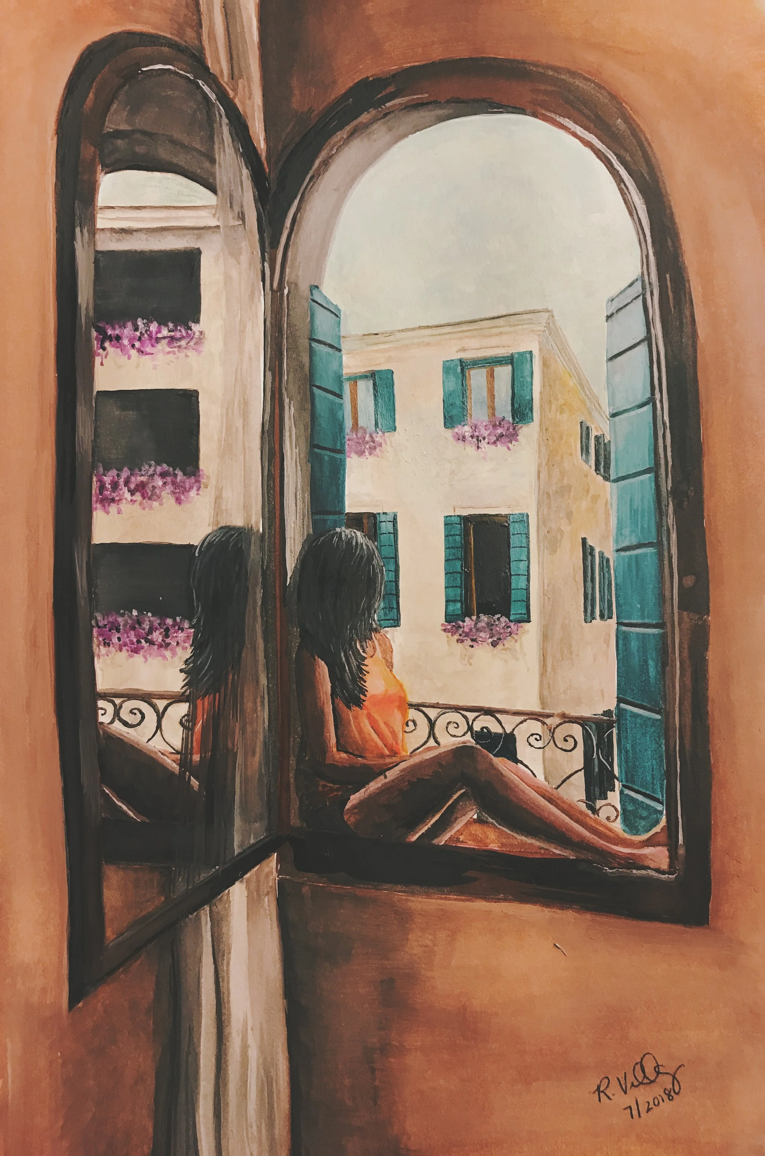 Ca d'Estate, Watercolor