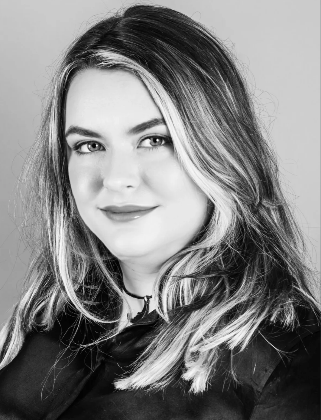 Rachel Thornton's headshot (black and white)