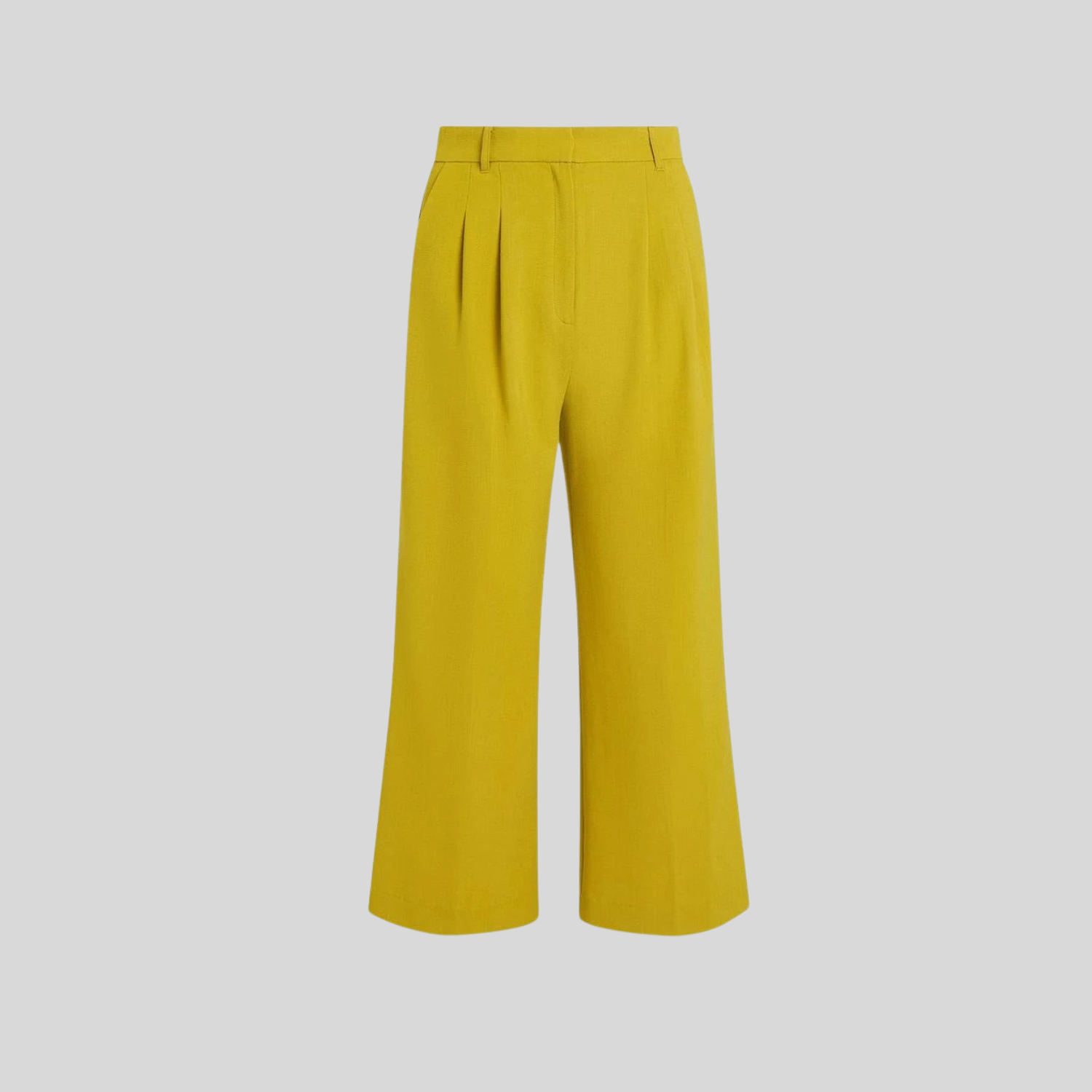 Pantalon jaune large taille haute coupe large Make My Limonade 