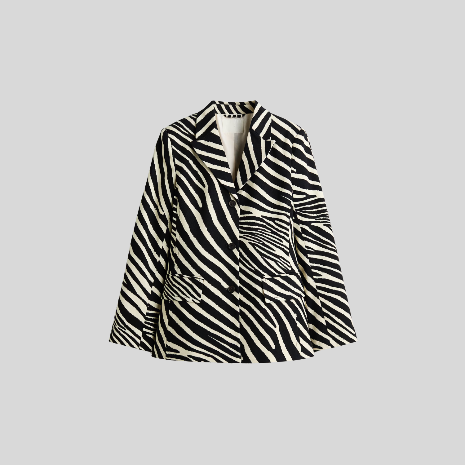 Blazer imprimé zèbre coupe oversize H&amp;M