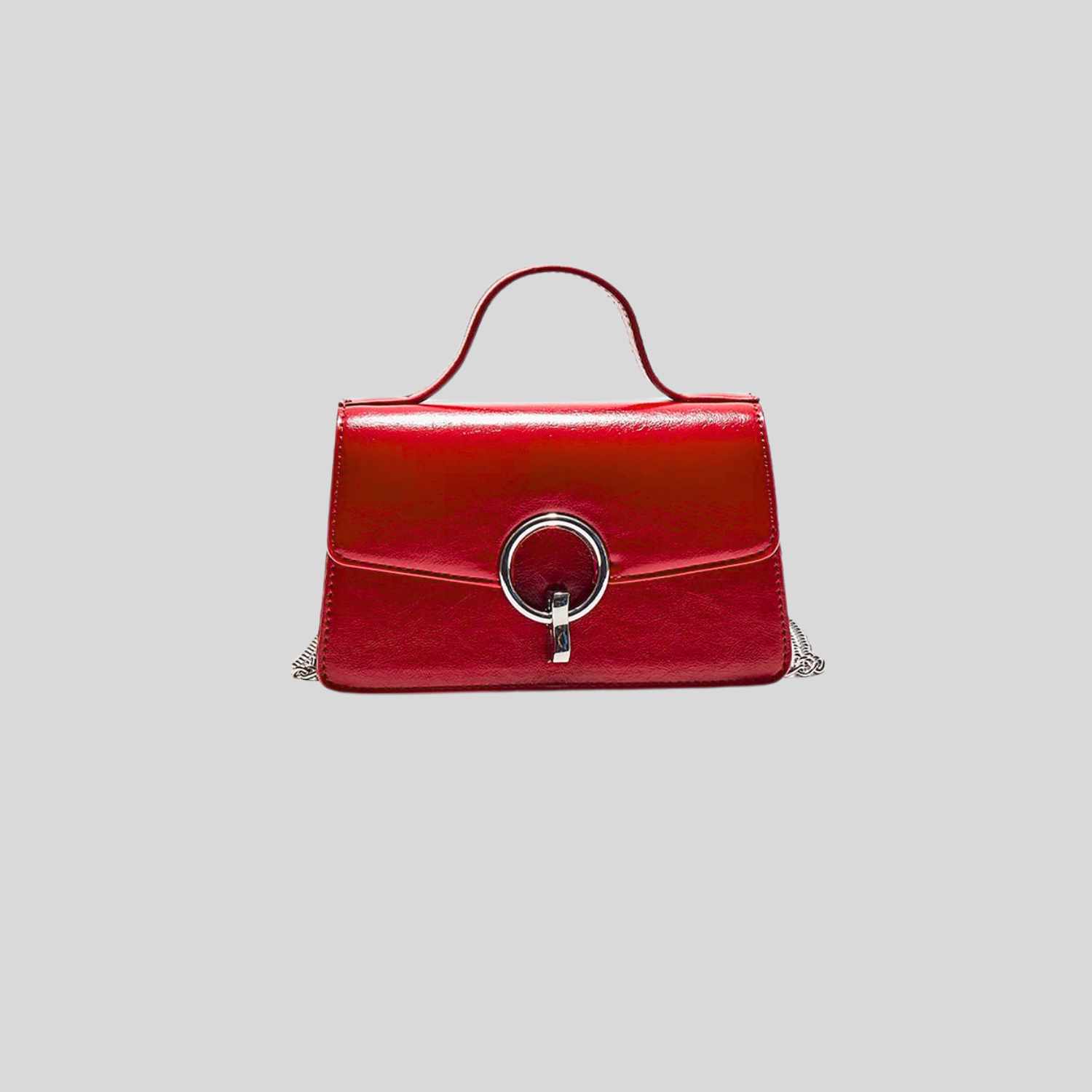 sac à main rouge bandoulière cartable Stradivarius