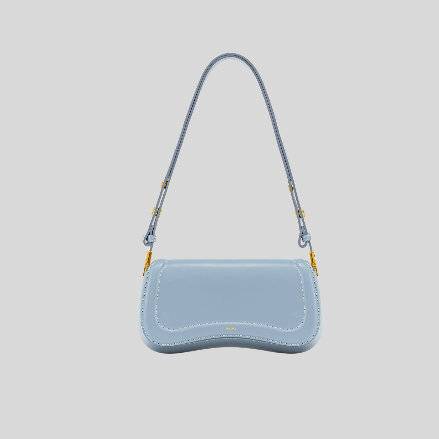 sac bleu ciel femme petit sac bandoulière rabat Jw Pei