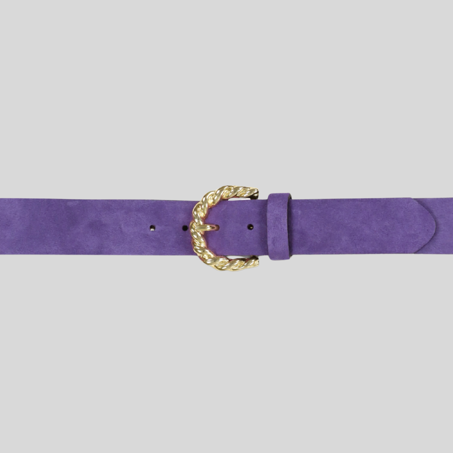 ceinture violette prune daim femme bijou La Fée Maraboutée