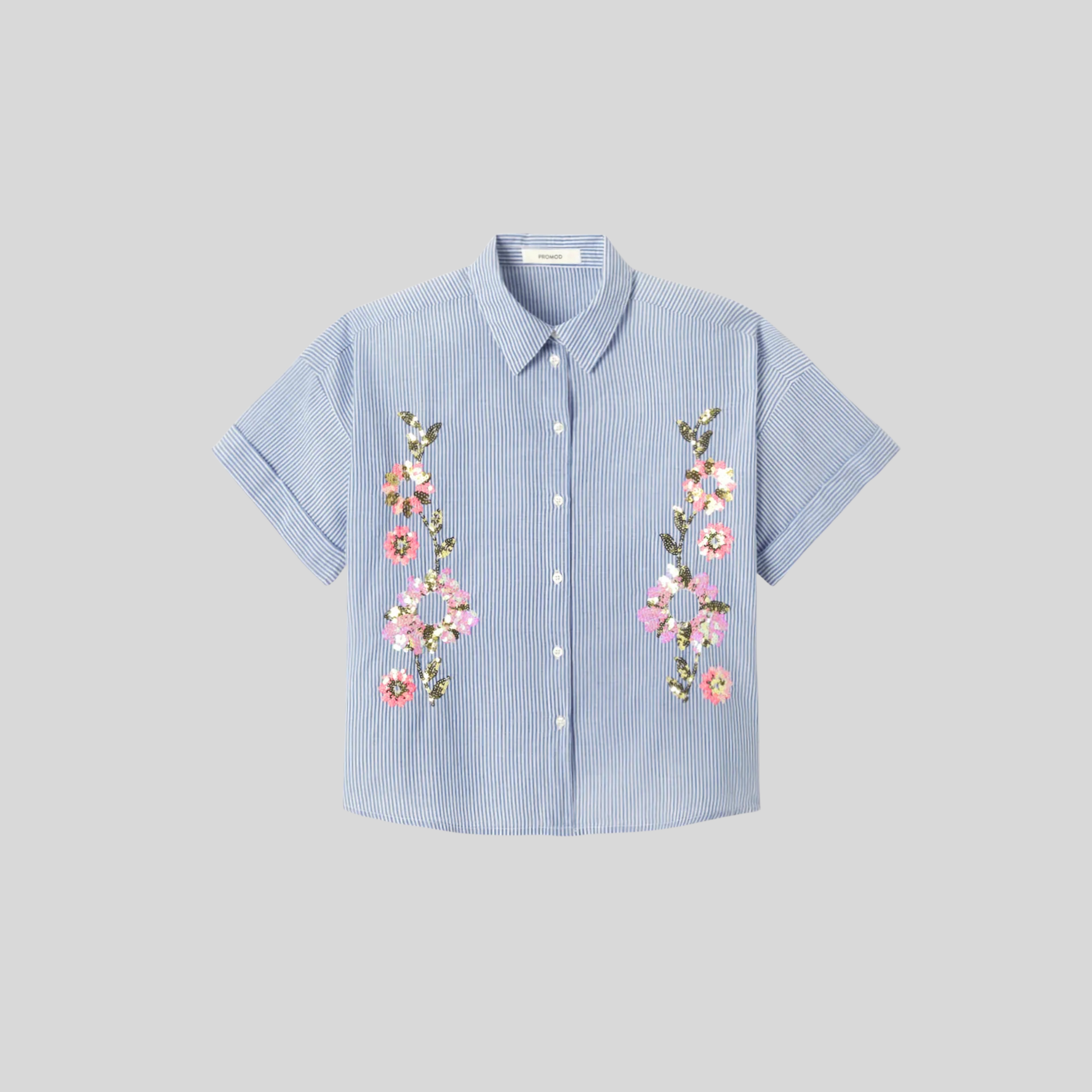 chemise brodée-promod