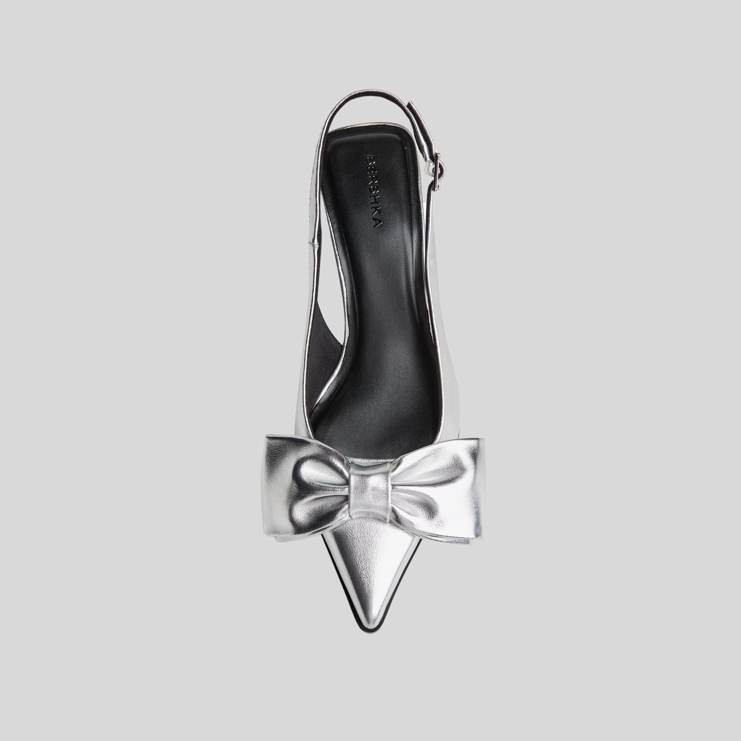 talons argentés-bershka