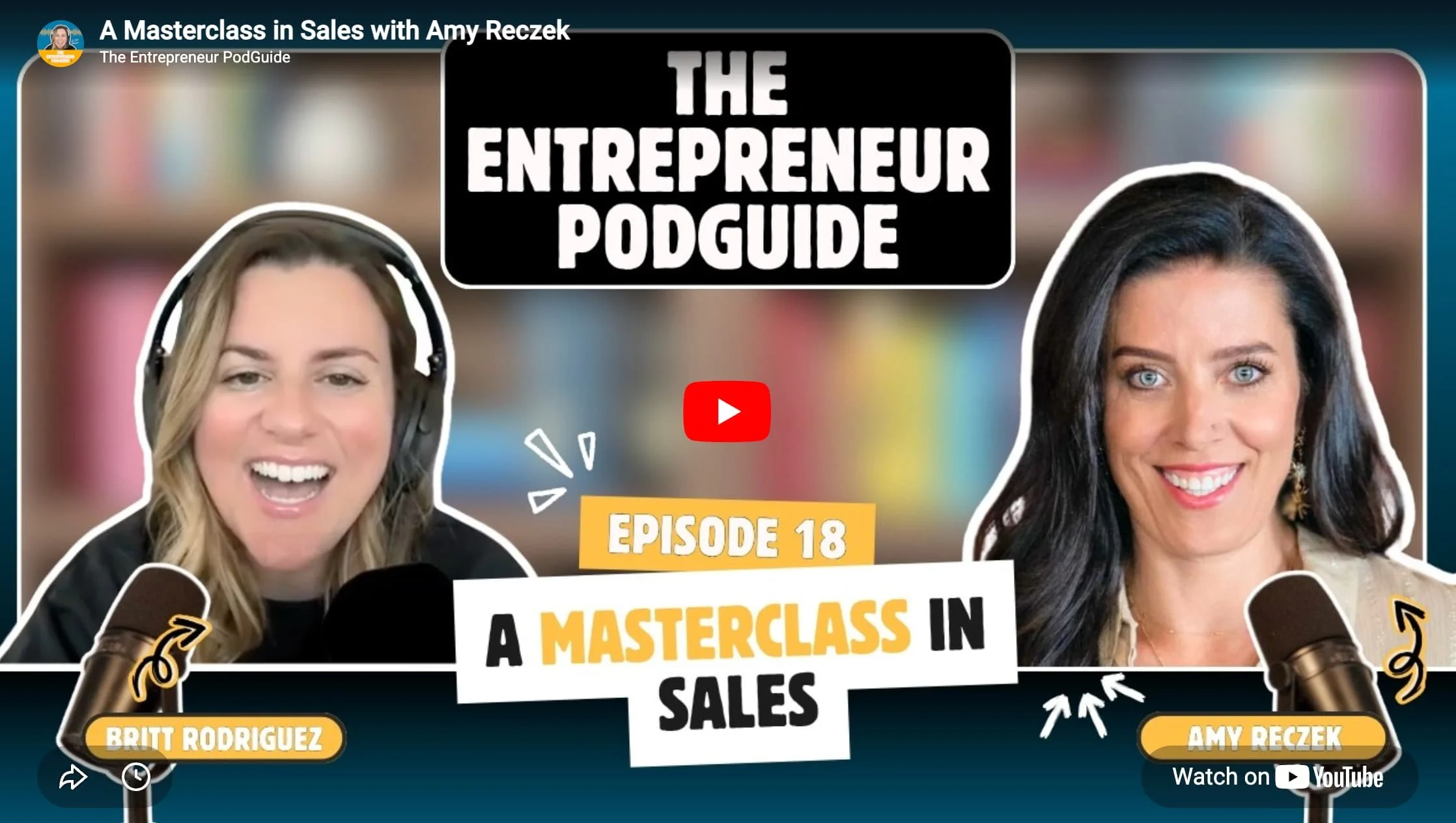 A Masterclass in Sales: Amy Reczek on The Entrepreneur PodGuide