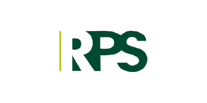 Black background with the letters 'RPS' in green and a vertical yellow line to the left.