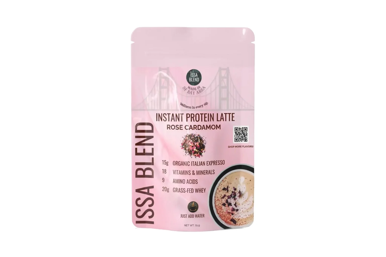 Rose Cardamom Protein Latte