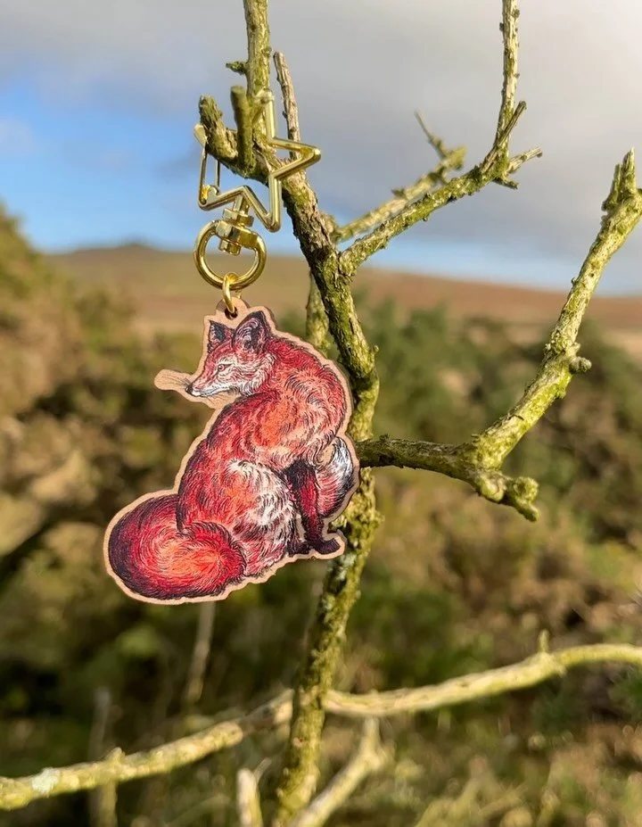 Here&rsquo;s some of the lovely bits and pieces I have been making and restocking recently ~ I really really love how my wooden fox keychains turned out! 🦊✨ They look so pretty amongst the heather and the moors! :)
~
~
If you&rsquo;d like to grab an