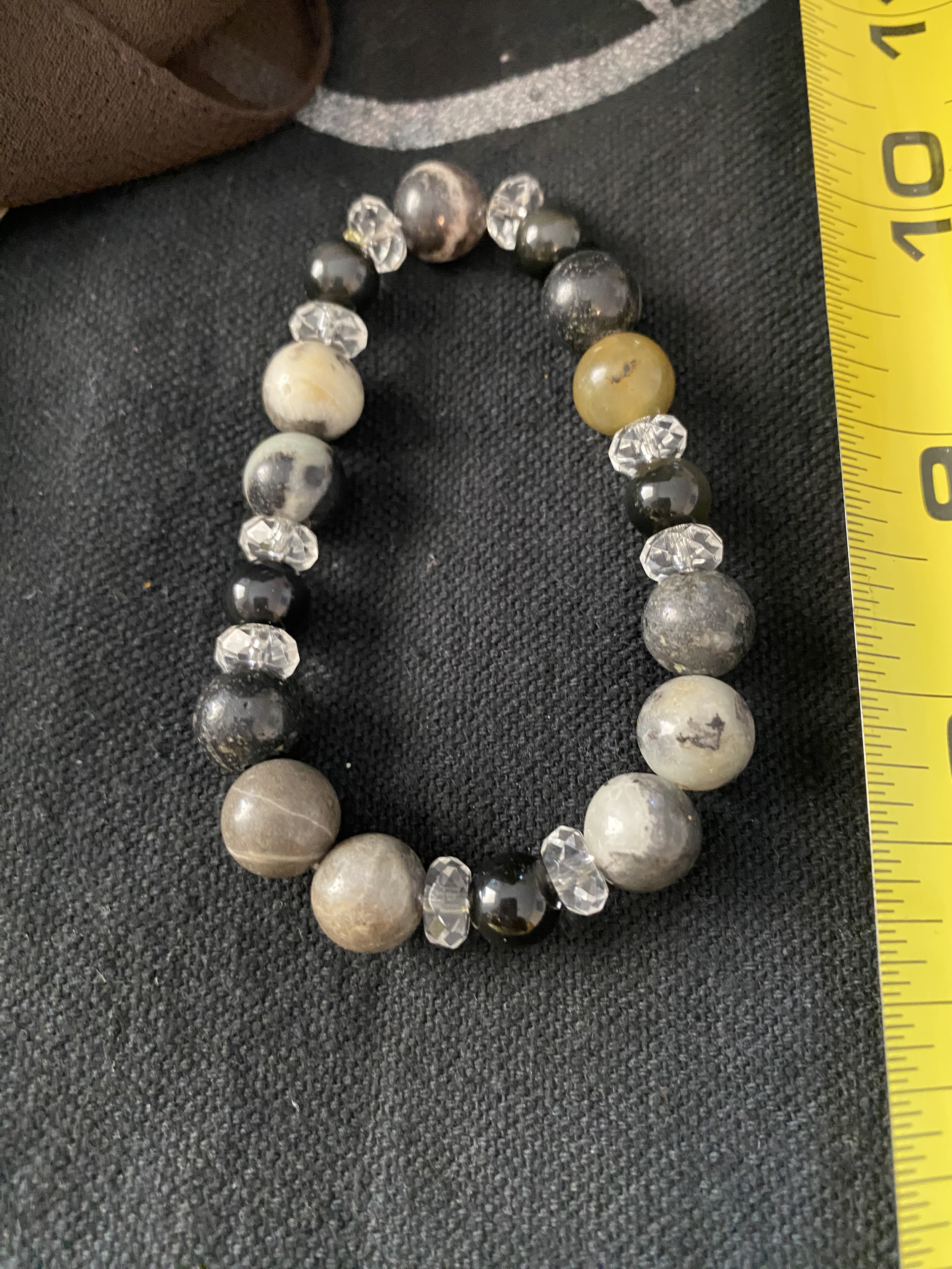 Jasper, Quartz  & Black Obsidian