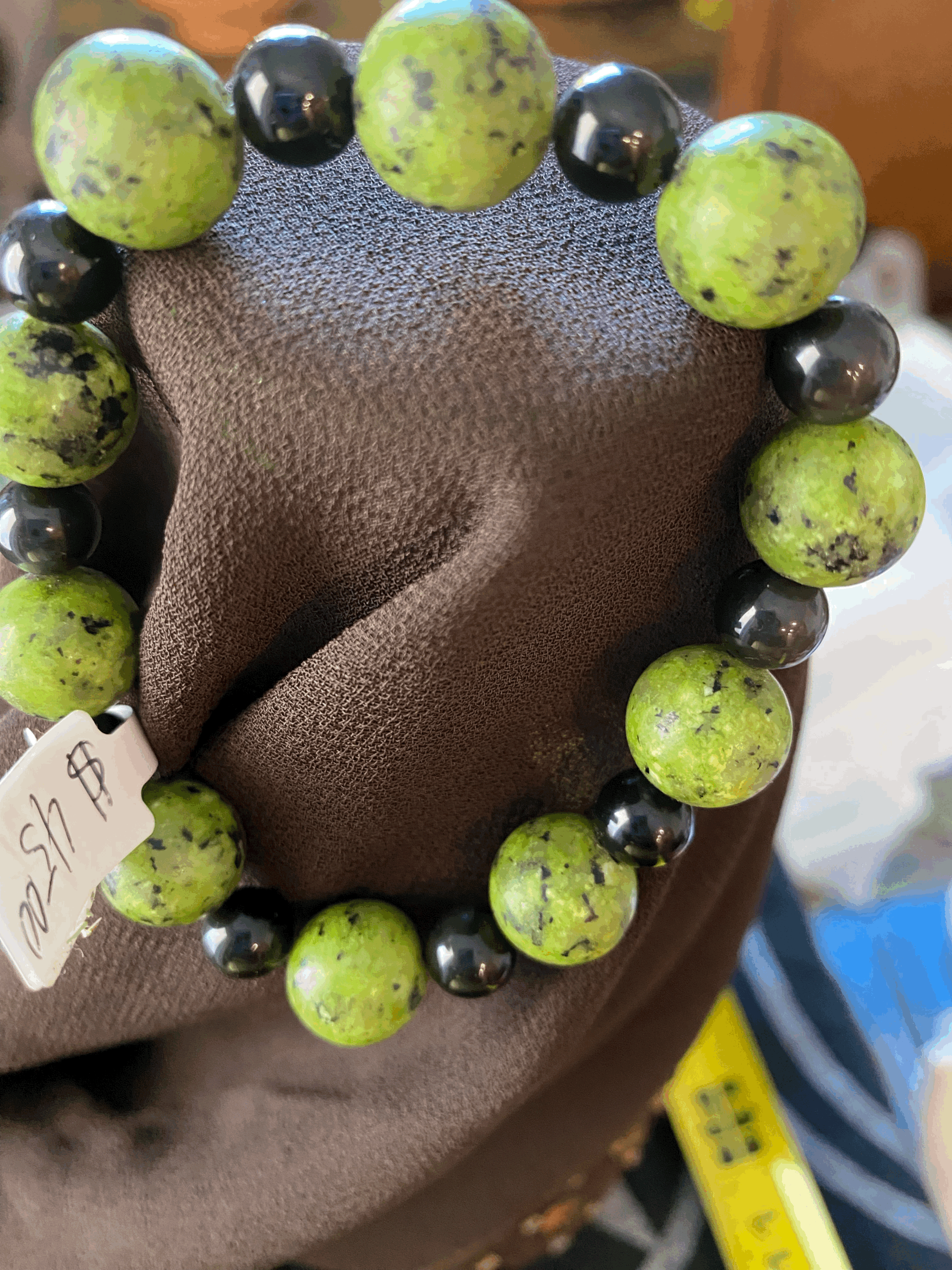 Green Jasper  & Obsidian