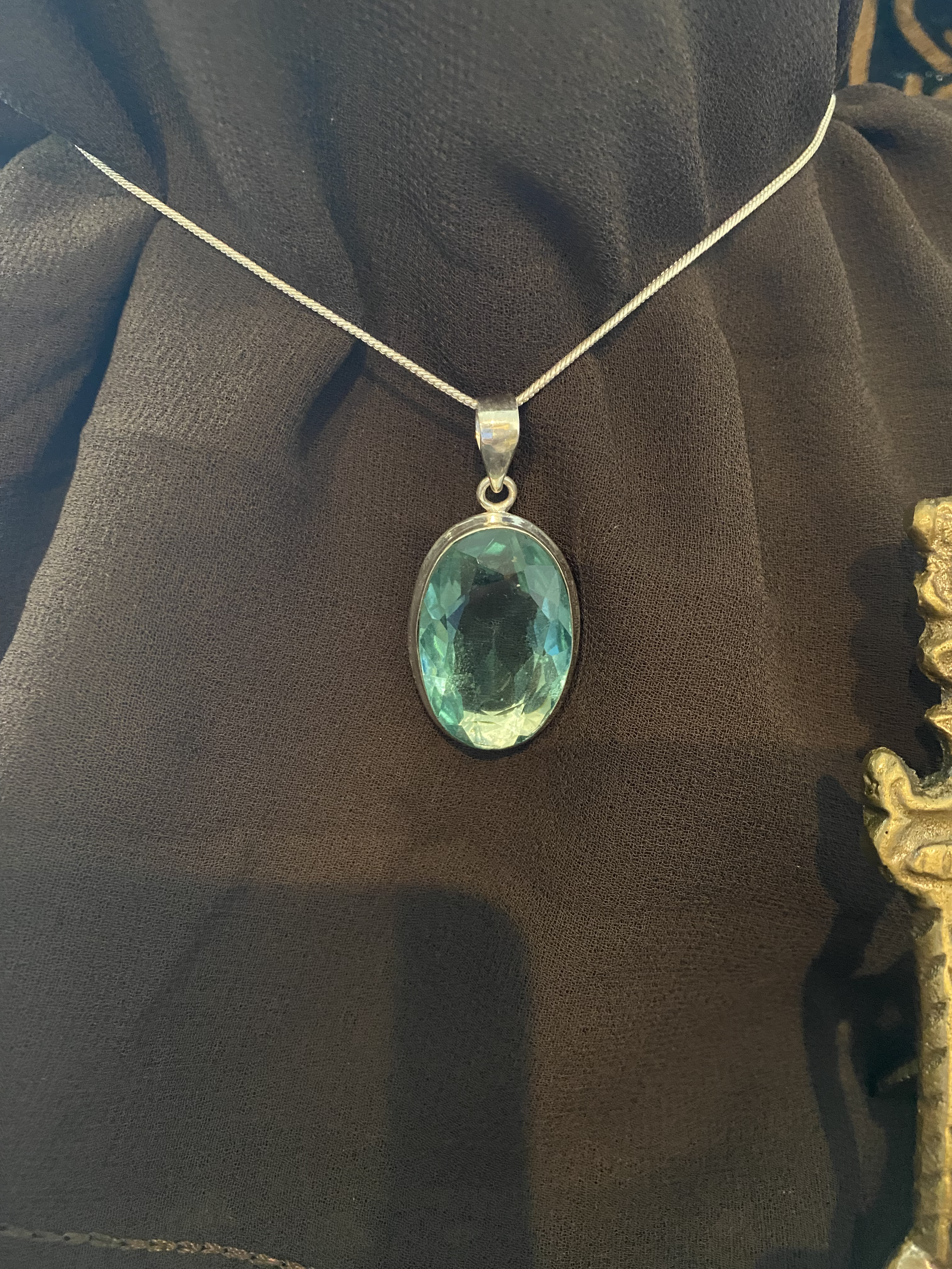 Blue Topaz Pendant