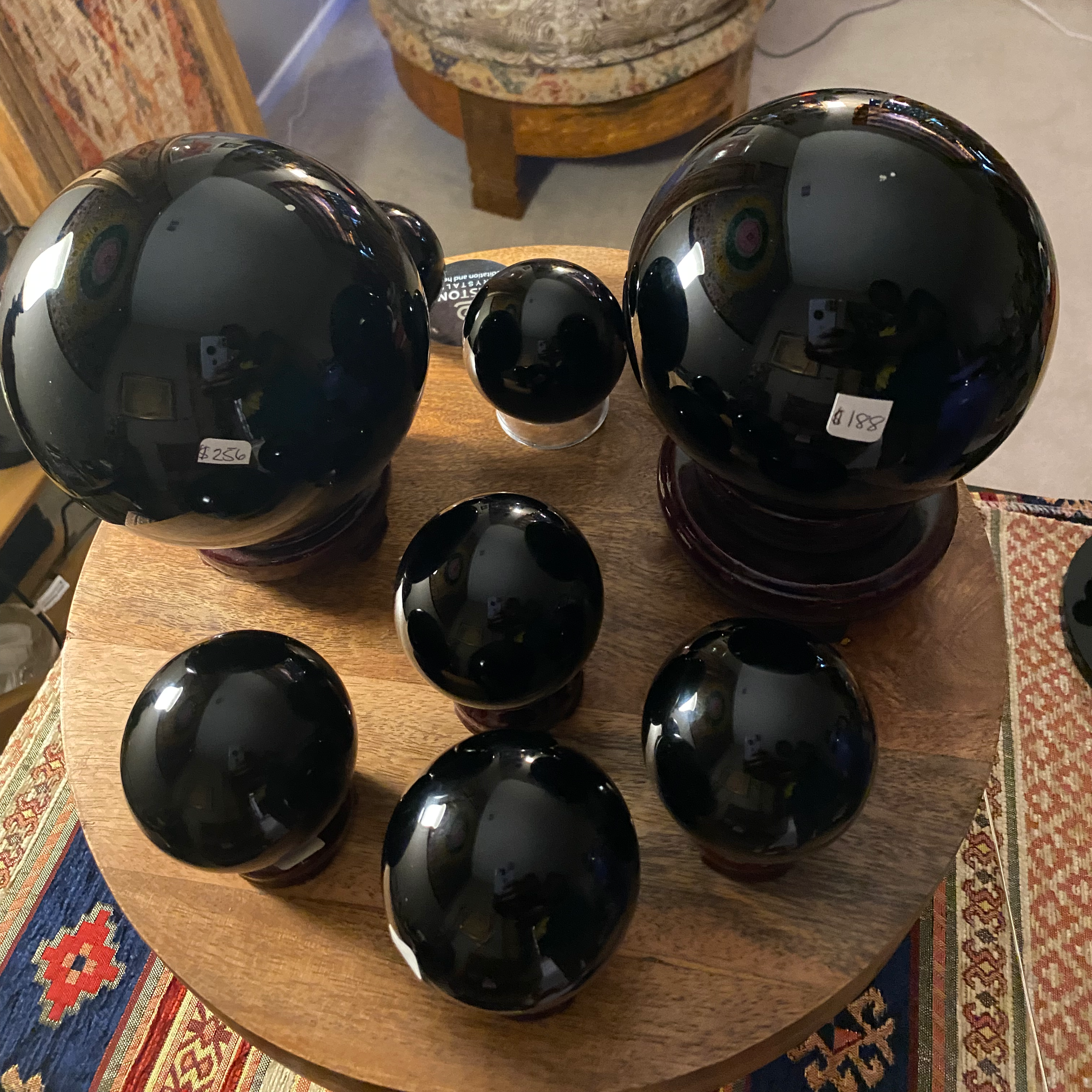 Black Obsidian Spheres