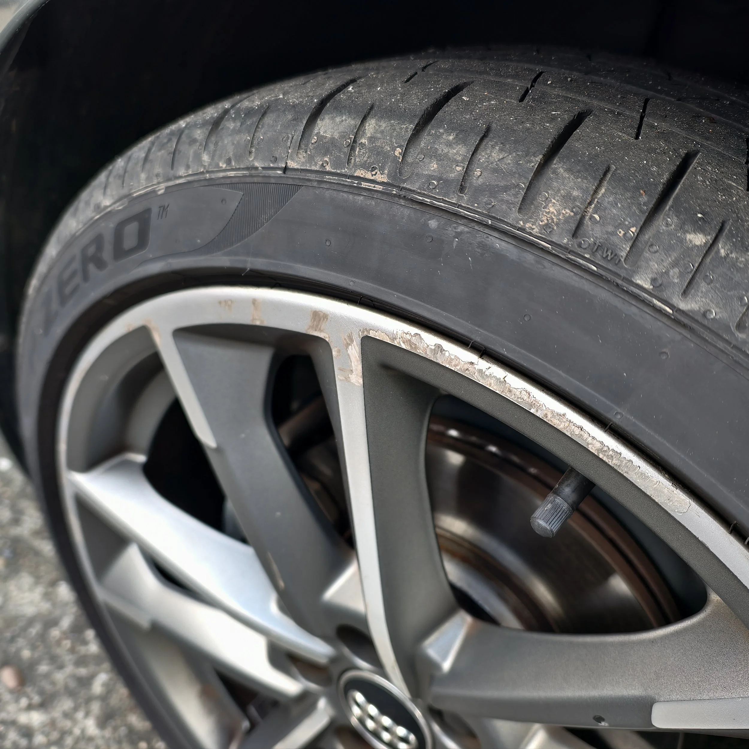 Audi A1 Alloy Scrape