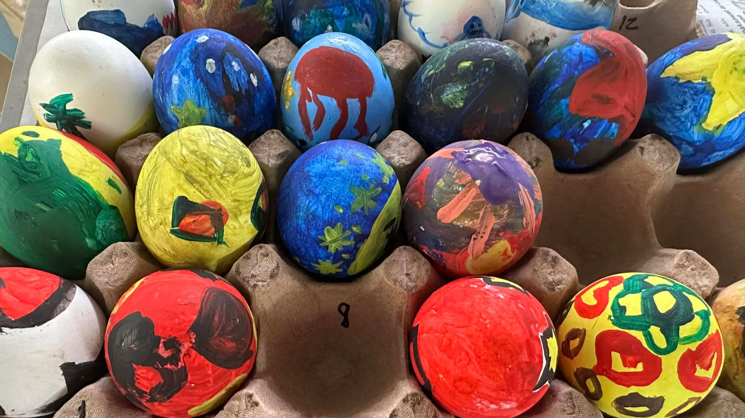 Painted Easter eggs from the ADTEMPCO Easter Sunday celebration